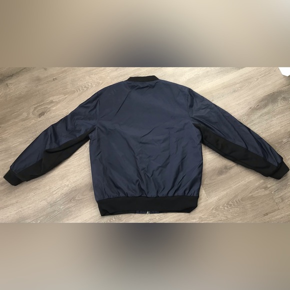 Super Bowl LI Men’s Bomber Style Jacket - Navy with Black Collar Detail, Zip Up - Picture 2 of 14